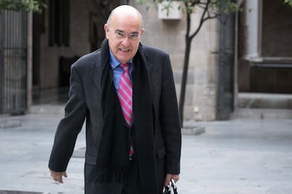 Boi Ruiz, arribant a una reuni&oacute; de Govern 