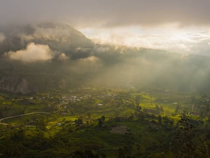 El valle de Ambato, en la sierra ecuatoriana.