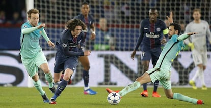 Adrien Rabiot contra el Bar&ccedil;a.