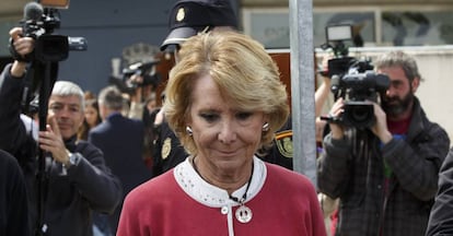 La dirigent del PP Esperanza Aguirre el 20 d'abril de 2017.