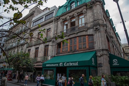 La fachada del restaurante ubicado en la calle Palma del Centro Histórico.