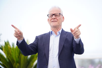 El delegado general del Festival de Cannes, Thierry Frémaux, ayer antes de la ceremonia de apertura del certamen. 