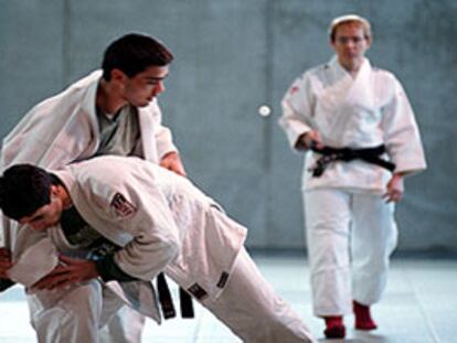 Entrenamiento de judo en el Centro de Tecnificación de Alicante.