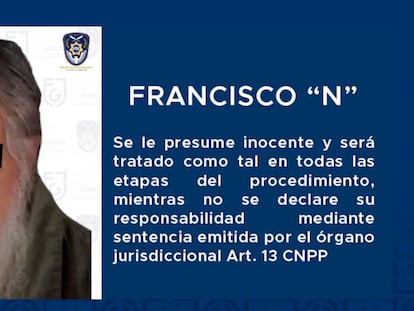 Ficha de la detención de Francisco Arturo Pérez, responsable de la obra del colegio Rébsamen.