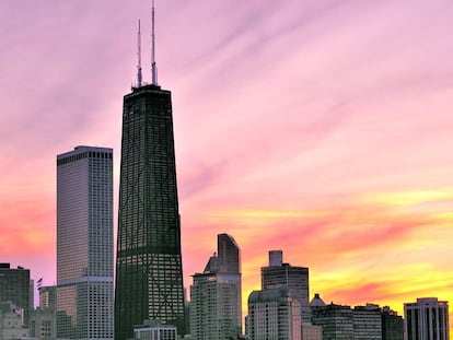 El emblemático edificio del John Hancock Center, obra del arquitecto Bruce Graham (SOM).