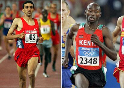 Hicham El Guerruj y Bernard Lagat.