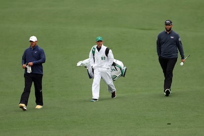 Koepka y Rahm, este sábado en Augusta.