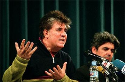 Pedro Almodóvar, ayer en la Filmoteca Nacional.