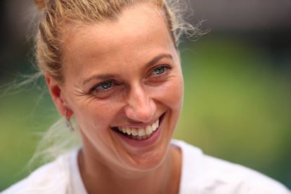 Petra Kvitova, en el All England Lawn Tennis & Croquet Club de Wimbledon.