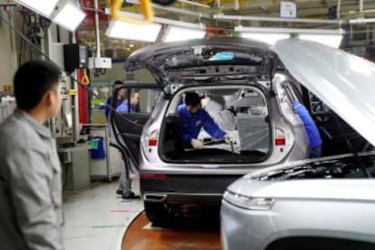 Taller de ensamblaje de General Motors en la región autónoma china de Guangxi Zhuang.
