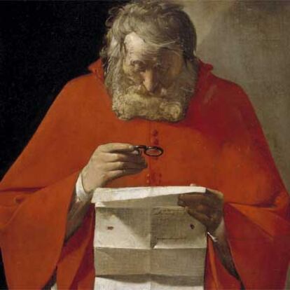 <i>San Jerónimo leyendo una carta,</i> de Georges de la Tour.