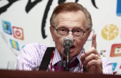 El periodista estadounidense Larry King. EFE/Archivo