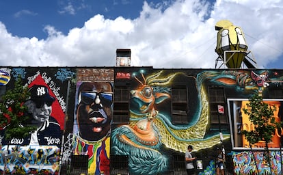Grafitis en Brooklyn (Nueva York).