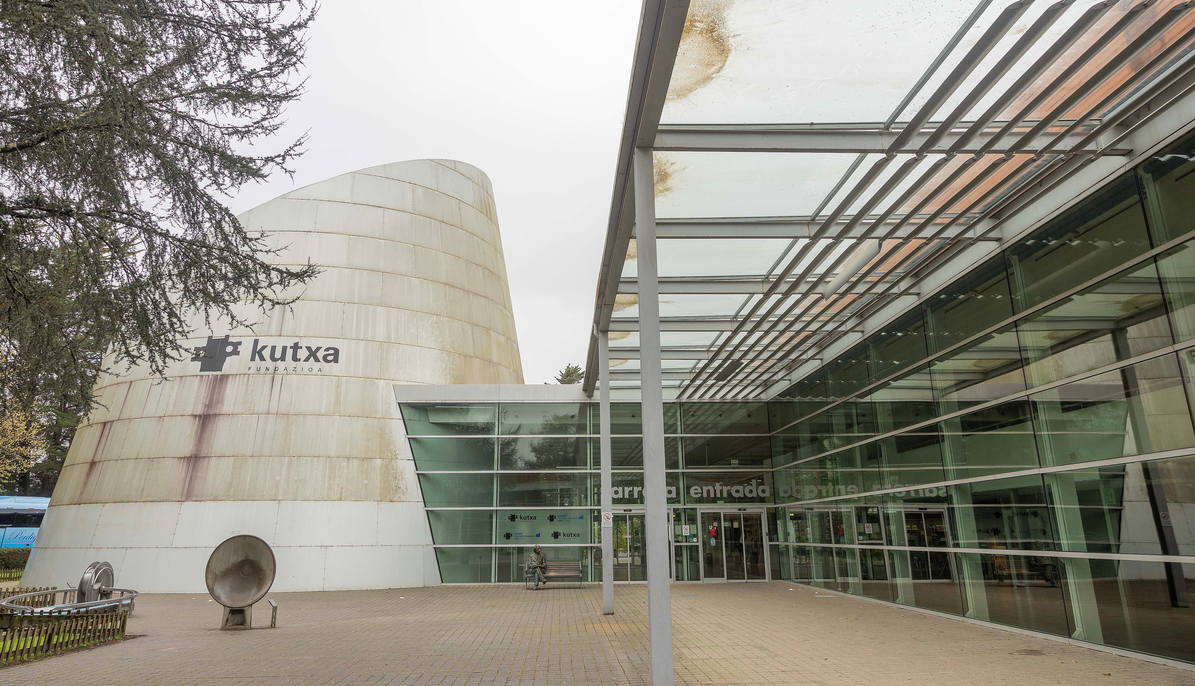 Vista exterior, este miércoles, del museo de la ciencia Eureka!, en San Sebastián.