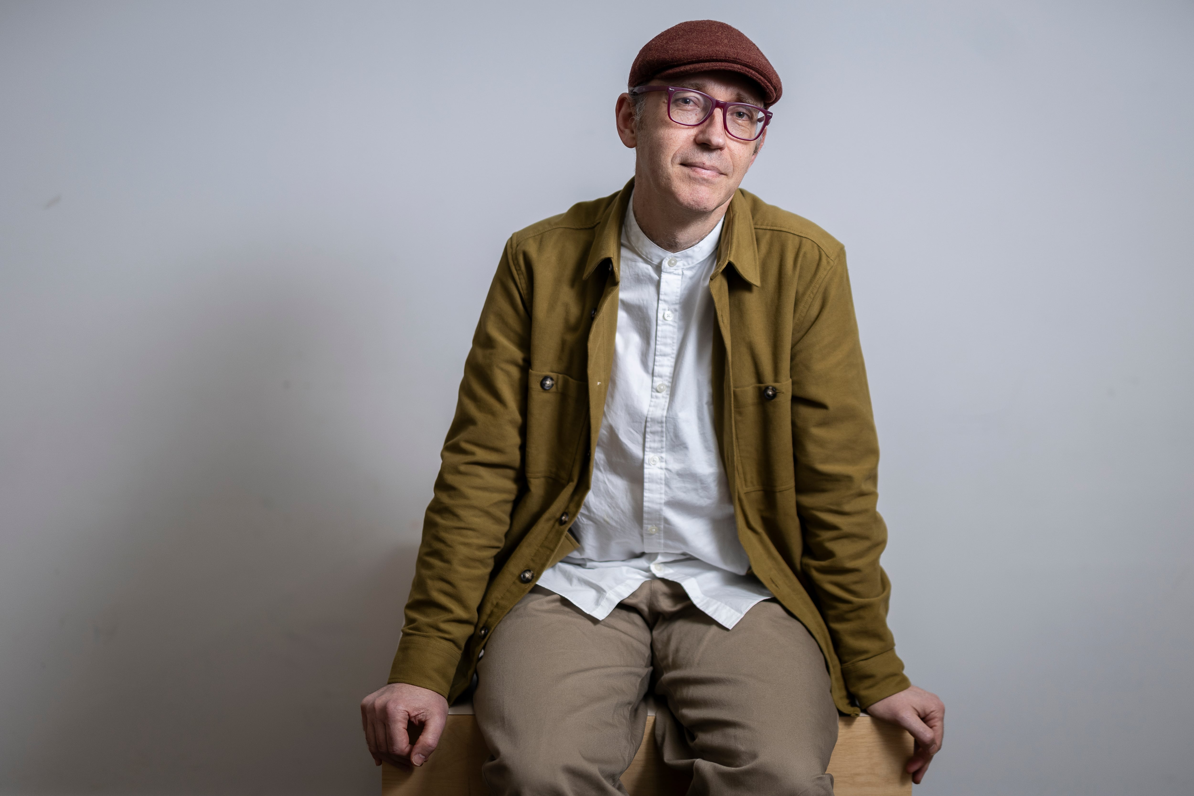 Roman Krznaric, el pasado martes en la biblioteca Jaume Fuster de Barcelona. 