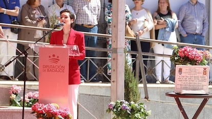 Raquel del Puerto Carrasco, actual vicepresidenta primera de la Diputación de Badajoz, en una foto cedida por el organismo provincial.