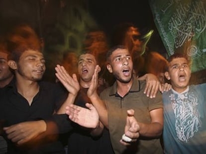 Habitantes de Gaza celebran hoy la noticia del canje