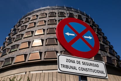 Fachada del Tribunal Constitucional, en Madrid.