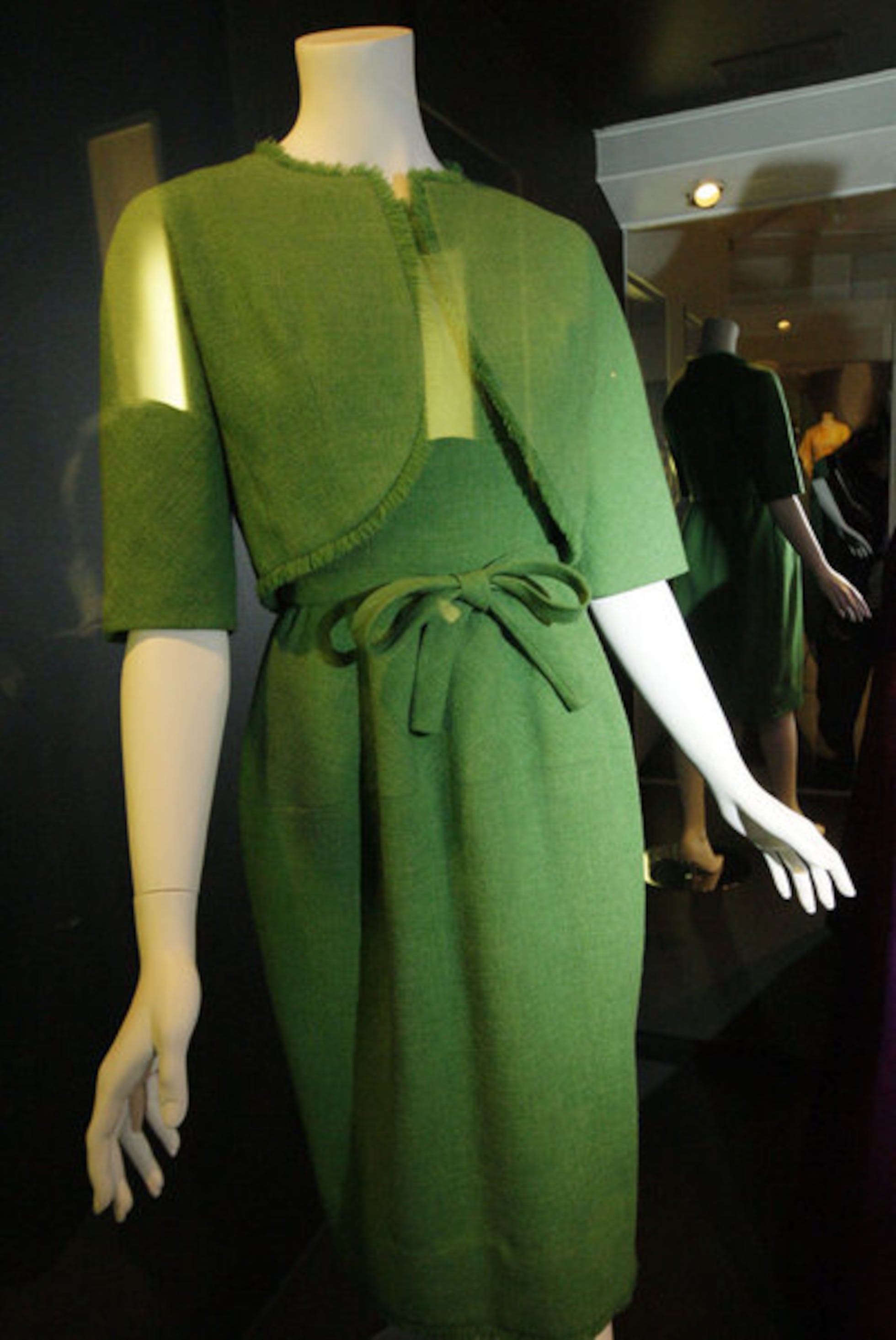 green emerald velvet dress The Kellie Pencil Dress in Off White and Provence Green  Vintage Diva