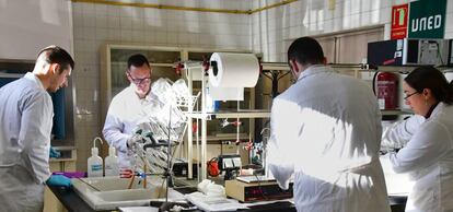 Un laboratorio en la Universidad Nacional de Educación a Distancia.