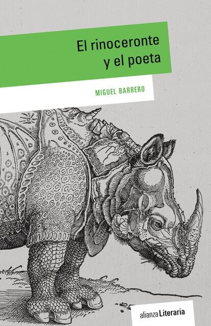 "Miguel Barrero (Oviedo, 1980) ha acometido en 'El rinoceronte y el poeta' una fabulación que supone otra vuelta de tuerca sobre la problemática identidad de Fernando Pessoa y la trama de escritores en que se diversificó. Una cualidad capaz de proponer aún enigmas plausibles. Desde el título, la novela exhibe una materia marcadamente literaria, lo que la expone a la autogno­sis. No es fácil evitarlo: la literatura reflexiona sobre sí misma, sobre su función y significado, y esto es muy sugestivo para el lector. También para el autor, claro, que se mueve en terreno conocido". Por FRANCISCO SOLANO