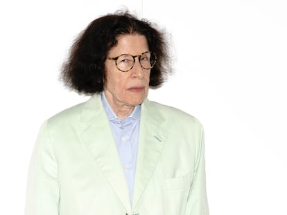 A escritora norte-americana Fran Lebowitz, durante uma visita a Madri em 2018.