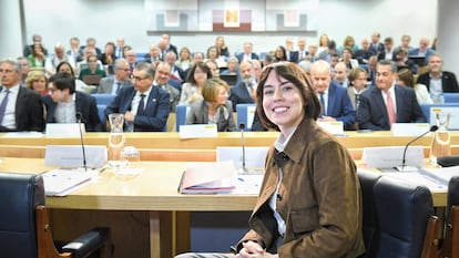 La ministra Diana Morant, antes de comenzar a presidir el Consejo de Universidades, el 12 de mayo de 2025.