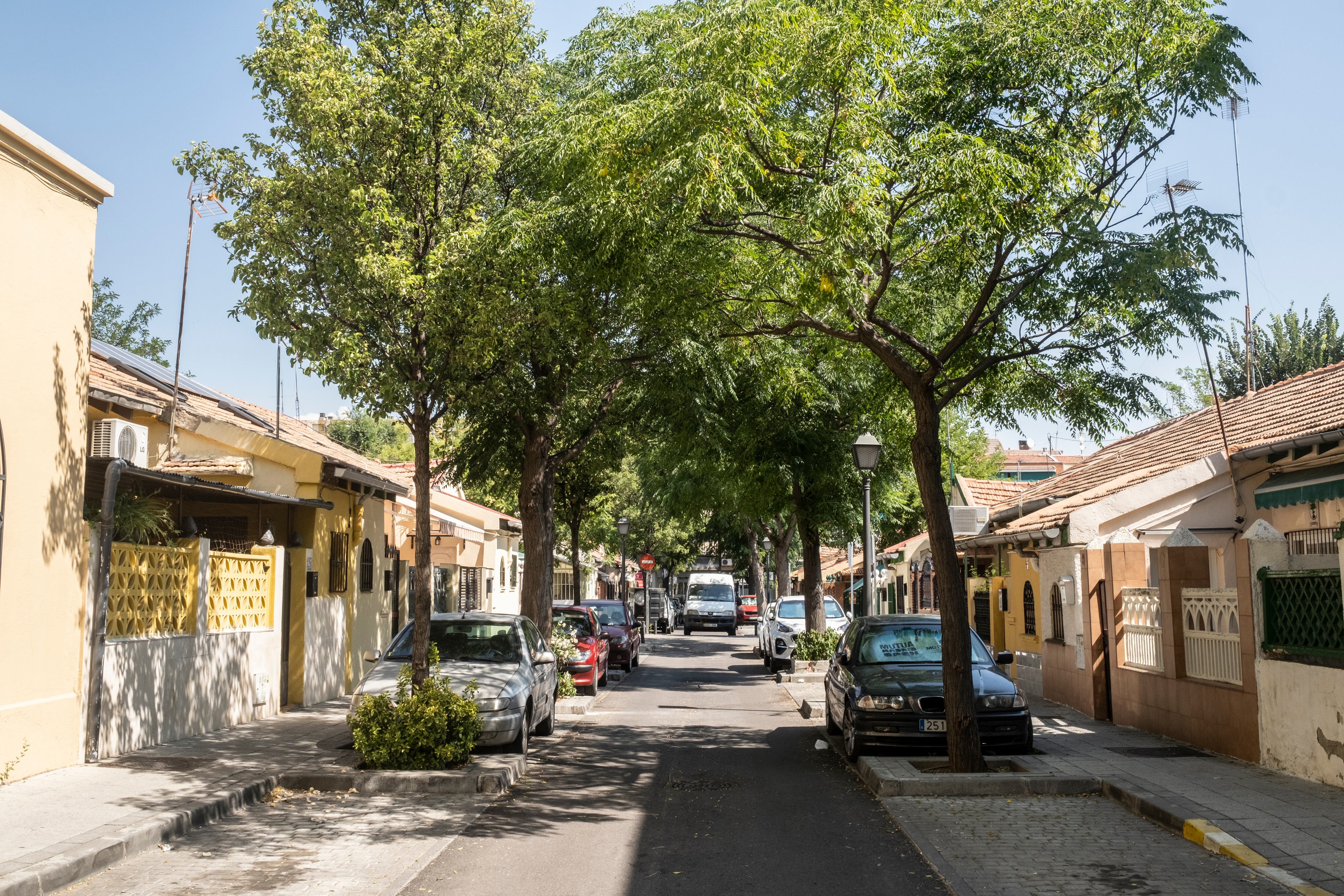 Una de las calles de la colonia San Fermín.