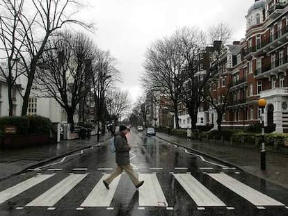 El paso de cebra de Abbey Road (Londres) en la actualidad