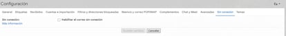 Activar Gmail sin conexión en un ordenador