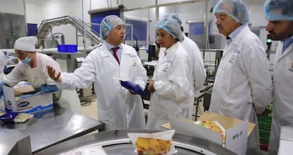 Miembros del equipo de la fábrica de Clavo Food en Galicia.