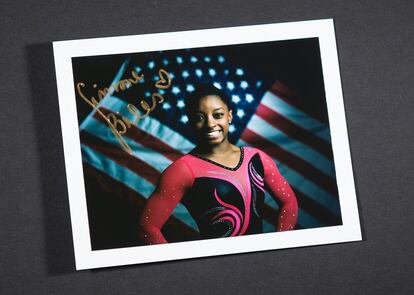 La gimnasta Simone Biles.