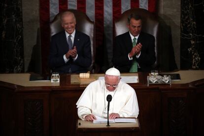 El Papa ha pedido abolir la pena de muerte durante su intervención ante el Congreso de Estados Unidos.