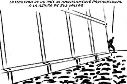 Viñeta de El Roto que hacen alusión a las matemáticas.