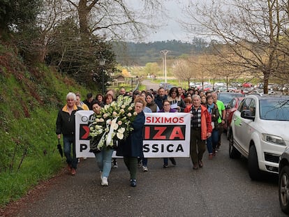 Marcha silenciosa el pasado domingo en memoria de Jéssica Méndez cuando se cumplen dos años después de su muerte.