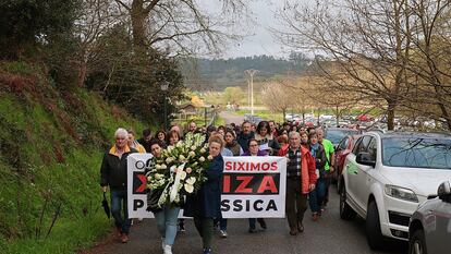 Marcha silenciosa el pasado domingo en memoria de Jéssica Méndez cuando se cumplen dos años después de su muerte.