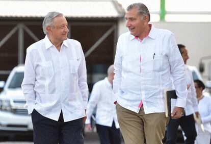 Andrés Manuel López Obrador y Adán Augusto López