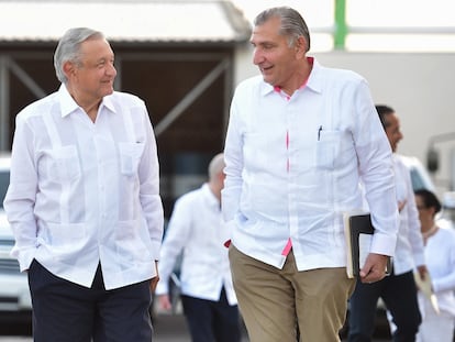 Andrés Manuel López Obrador y Adán Augusto López