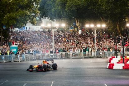 Checo Perez durante el evento de Red Bull este sábado.