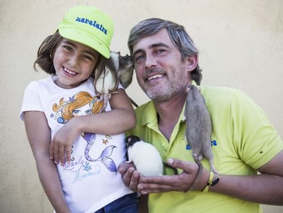 José María Vilaboy, en su criadero de ratas en As Pontes