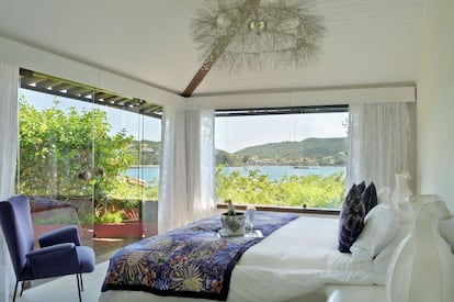 Habitación del hotel Insólito, en Búzios (Río de Janeiro, Brasil).