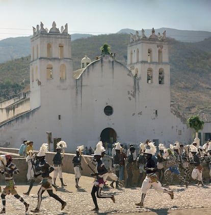 Escena del ritual de la Semana Santa Cora, llamada La Judea.