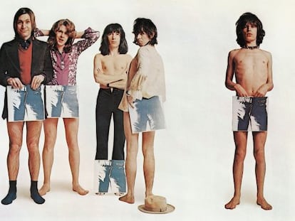 Los Rolling Stones, en una imagen promocional del disco &#039;Sticky Fingers&#039;.