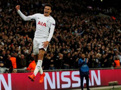 Gol de Dele Alli, del Tottenham, en la Champions League.