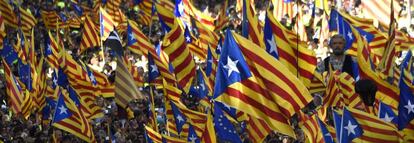 Manifestación del Día de Cataluña el 11 de septiembre de 2017.