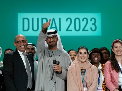 La presidencia de la COP28 aplaude el acuerdo alcanzado, el pasado 13 de diciembre.