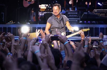 Bruce Springsteen en el Bernabéu en 2016.