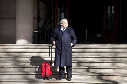Fidel Pallerols, en el palacio de Justicia de Barcelona.