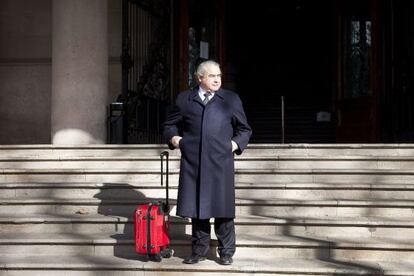 Fidel Pallerols, en el palacio de Justicia de Barcelona. 