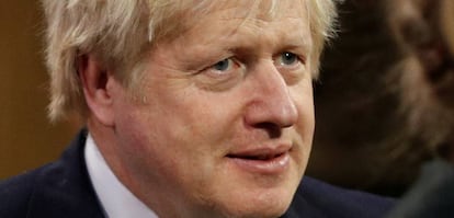 Boris Johnson no Parlamento britânico.